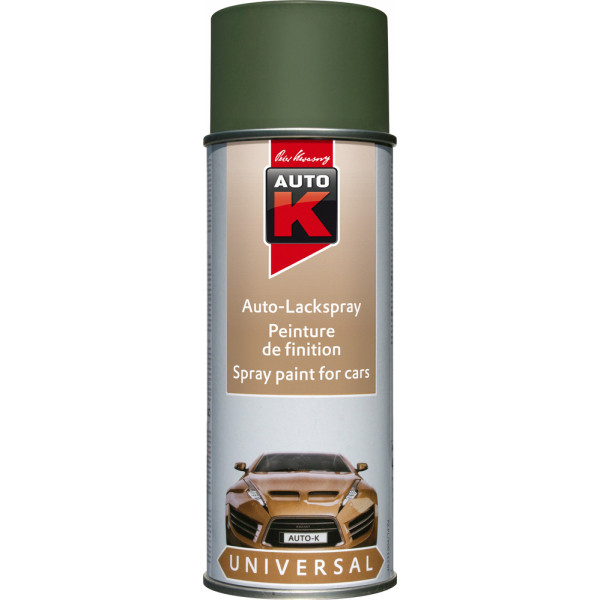 AUTO K - Peinture de Finition Vert Militaire Aérosol 400ml
