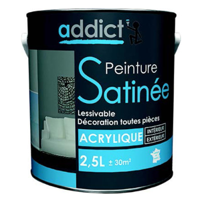 ADDICT - Peinture Décoration Murs et Boiseries Satin 2.5L