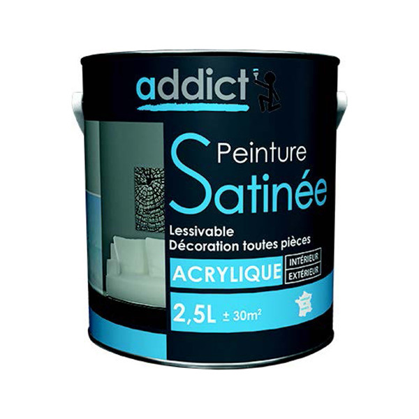ADDICT - Peinture Décoration Murs et Boiseries Satin 2.5L