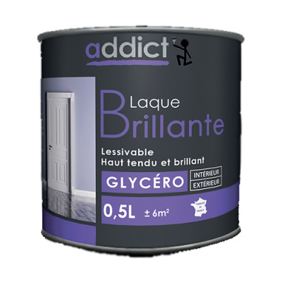 ADDICT - Laque Multisupports Glycéro Brillante 0.5L