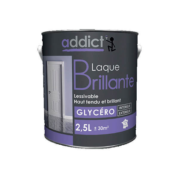 ADDICT - Laque Multisupports Glycéro Brillante 2.5L