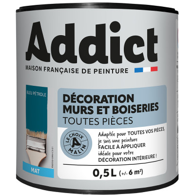 ADDICT - Peinture Décoration Murs et Boiseries Mat 0.5L