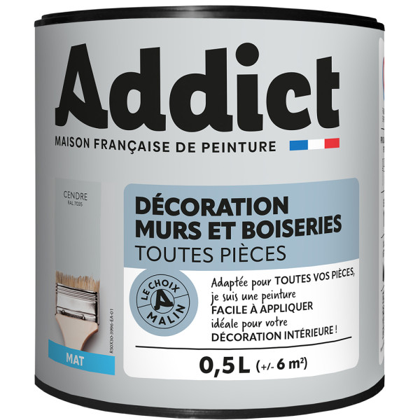 ADDICT - Peinture Décoration Murs et Boiseries Mat 0.5L