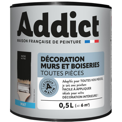 ADDICT - Peinture Décoration Murs et Boiseries Mat 0.5L