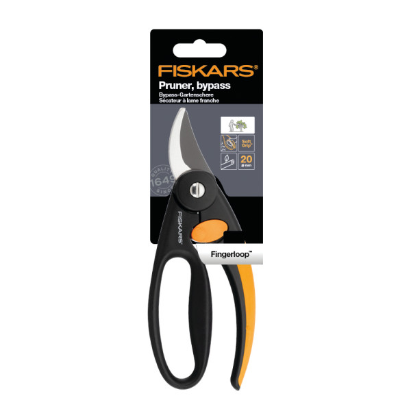 FISKARS - Sécateur Elégance à Lame Franche P44