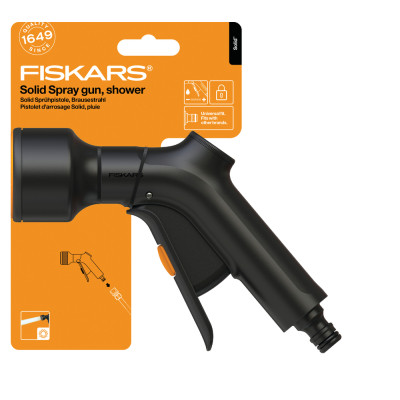 FISKARS - Pistolet D'arrosage 3 Jets Gâchette à l'Avant Solid