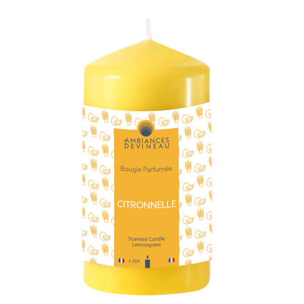DEVINEAU - Bougie Cylindrique Citronnelle 35h