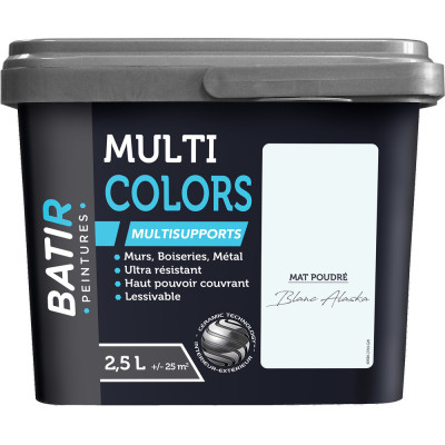 BATIR - BATIR Multicolors Peinture Multisupports Mat Poudré 2.5L
