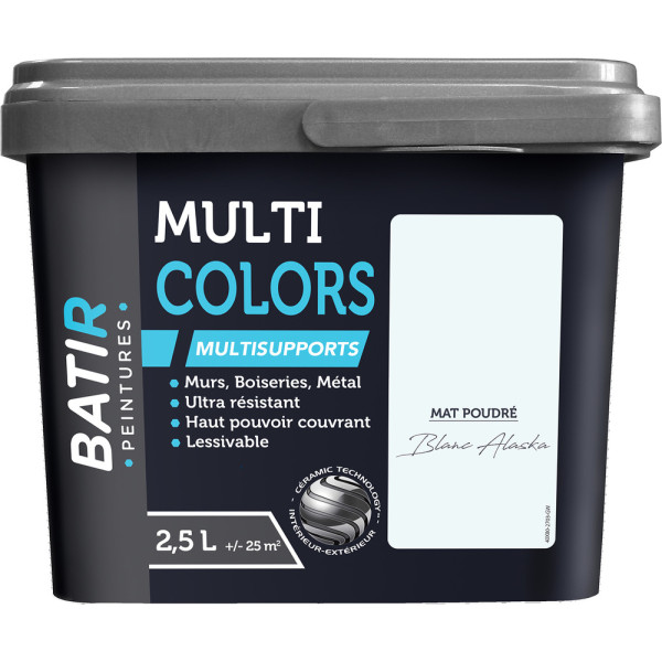 BATIR - BATIR Multicolors Peinture Multisupports Mat Poudré 2.5L