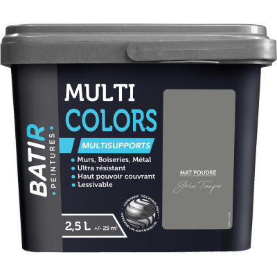 BATIR - BATIR Multicolors Peinture Multisupports Mat Poudré 2.5L