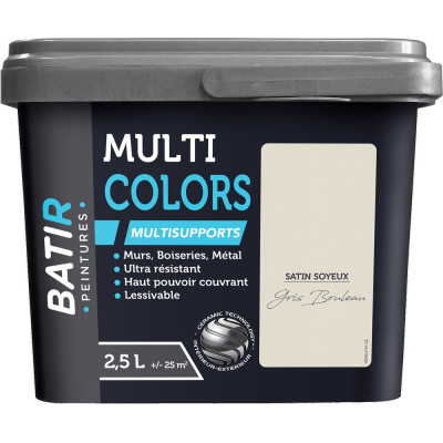 BATIR - BATIR Multicolors Peinture Multisupports Satin Soyeux 2.5L