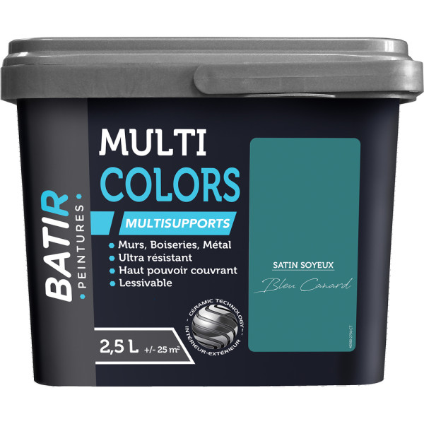BATIR - BATIR Multicolors Peinture Multisupports Satin Soyeux 2.5L