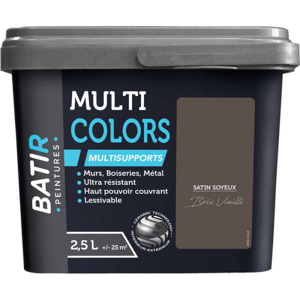 BATIR - BATIR Multicolors Peinture Multisupports Satin Soyeux 2.5L