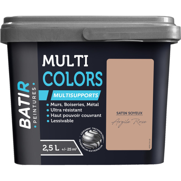 BATIR - BATIR Multicolors Peinture Multisupports Satin Soyeux 2.5L