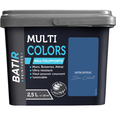 BATIR - BATIR Multicolors Peinture Multisupports Satin Soyeux 2.5L