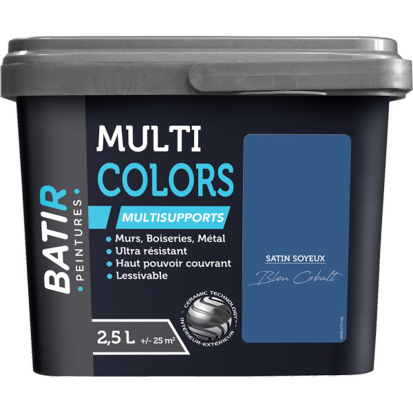 BATIR - BATIR Multicolors Peinture Multisupports Satin Soyeux 2.5L