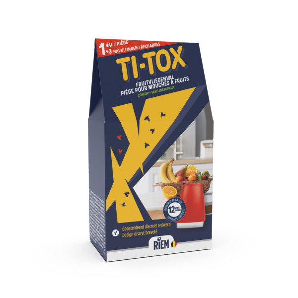 TI-TOX - Piège Pour Mouches à Fruits TI-TOX + Recharge