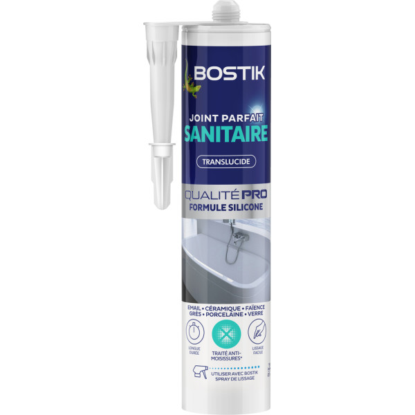 BOSTIK - Mastic d'Étanchéité Joint Parfait Sanitaire Transparent 280ml