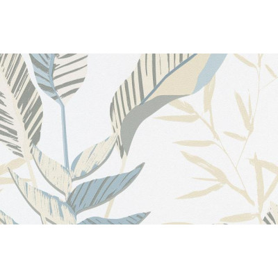 DECOR DESIGN - 10332-07 - Papier Peint Vinyle Grainé Sur Intissé Autumn Beige Bleu Gris