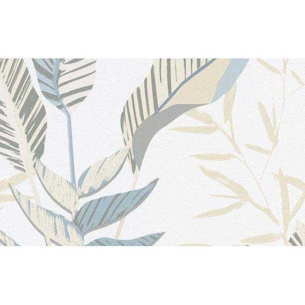 DECOR DESIGN - 10332-07 - Papier Peint Vinyle Grainé Sur Intissé Autumn Beige Bleu Gris