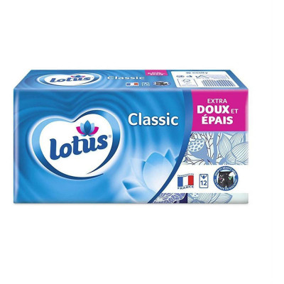 LOTUS - Mouchoirs Classic Lot de 10 Paquets