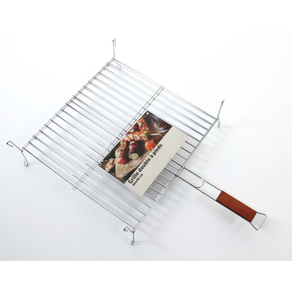 SOMAGIC - Grille Double à Pieds Barbecue 40x40x7cm