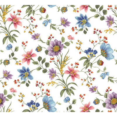 ACCESS DECO - Toile Cirée Déco Liseron 140cm x 20m