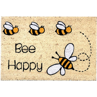 BTB - Tapis Coco Imprimé Bee Happy 40x60cm