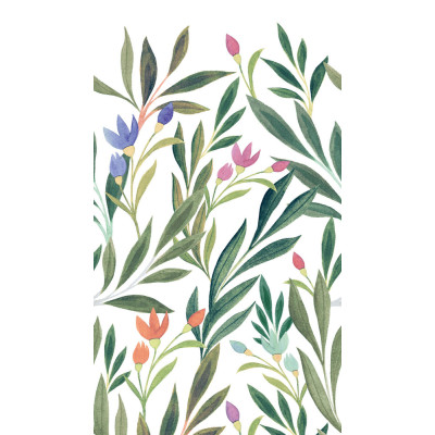 GRANDECO - A72801 Papier Peint Panoramique Fleur Andrea 159 x 280cm