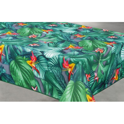 ACCESS DECO - Nappe Polyester 140x240cm Tamara Gris sur Cintre