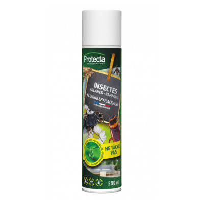 PROTECTA - Anti Insectes Volants et Rampants Aérosol 500ml TP19