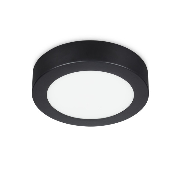 PROLIGHT - Plafonnier Rond Villo LED 6W Noir 17cm
