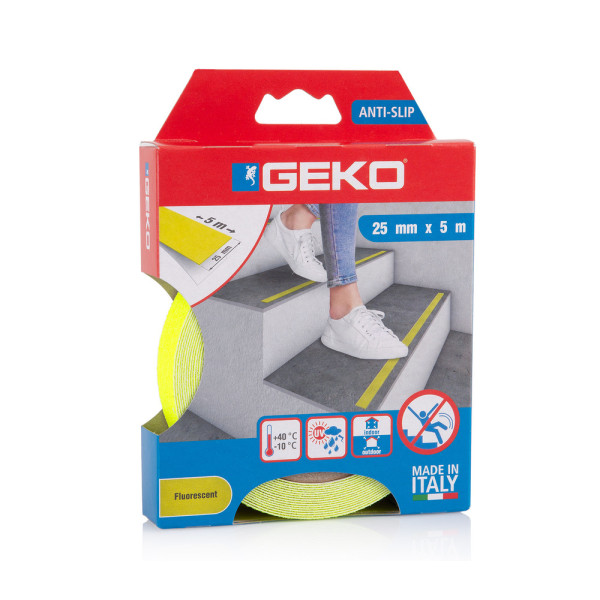GEKO - Ruban Adhésif Antidérapant 25mmx5m