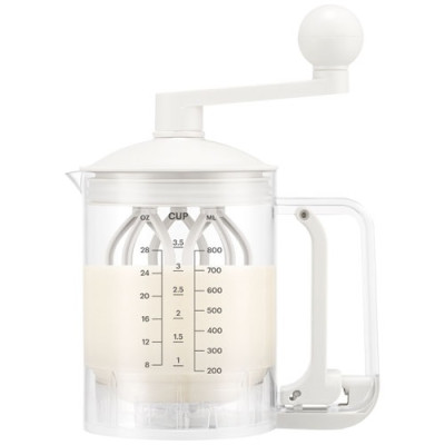 Distributeur et mélangeur de pâte à crêpes - Blanc