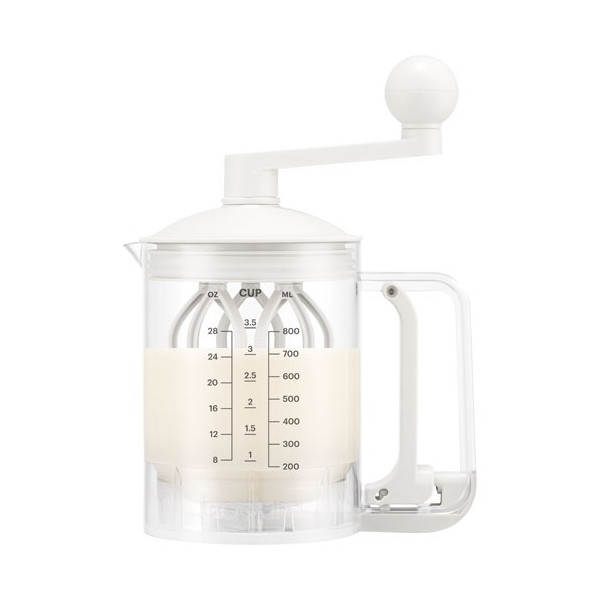 Distributeur et mélangeur de pâte à crêpes - Blanc