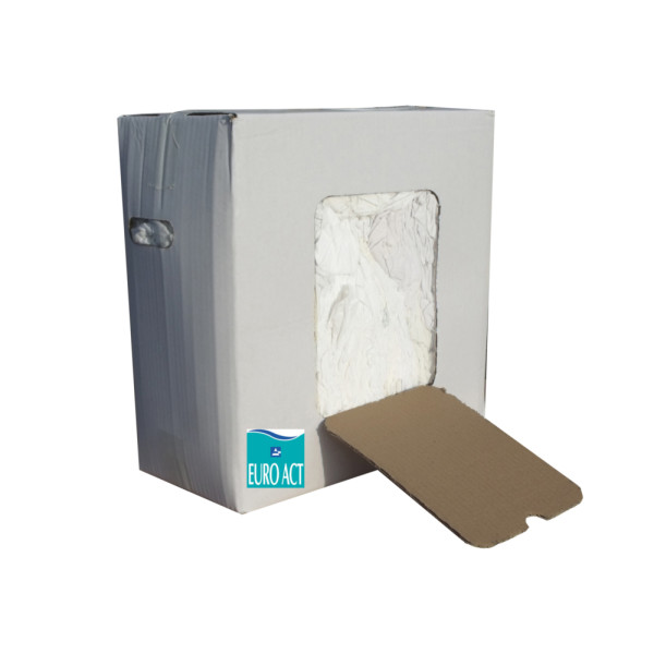 CRISTAL DISTRIBUTION - Chiffon d'Essuyage Blanc Fin Carton de 10kg