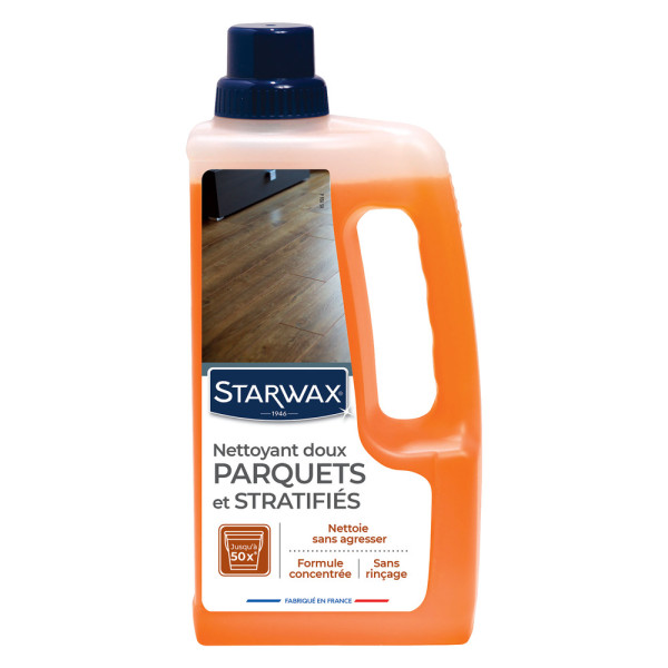 STARWAX - Nettoyant Doux Parquets et Stratifiés 1L