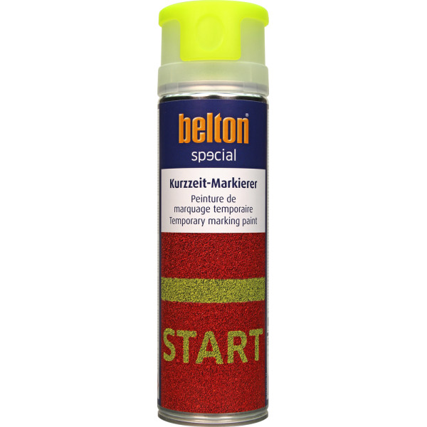 BELTON - Peinture SPECIAL Marquage Temporaire Aérosol 500ml Jaune