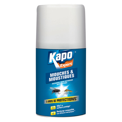 KAPO AERO.MOUCHES-MOUSTIQUE RECH.250ML (Vendu par 1)