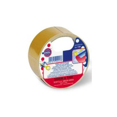 Ruban adhésif double face toilé sol 50mmx5ml