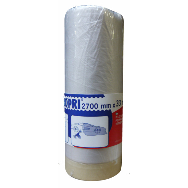 EUROCEL - Adhésif Tablier de Masquage et Protection 2700mmx33m