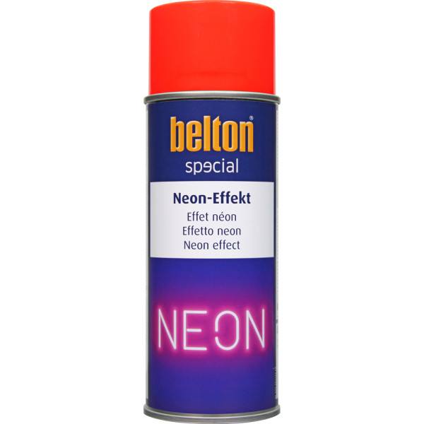BELTON - Peinture SPECIAL Effet Néon Aérosol 400ml Rouge fluo