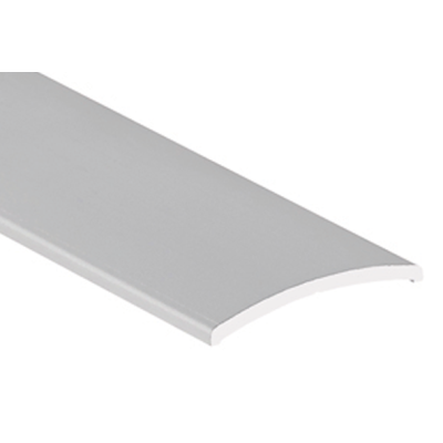 Seuil Demi-Bombé Adhésif Alu incolore 30mm sous gaine