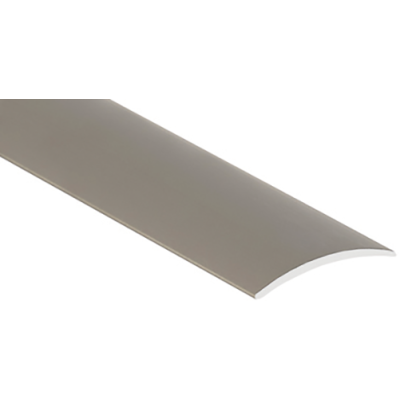 Seuil Demi-Bombé Adhésif Alu titane 30mmx90cm, sous gaine