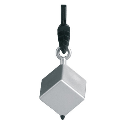 Lest de maintien Géométrique carré argent, lot de 4 lests