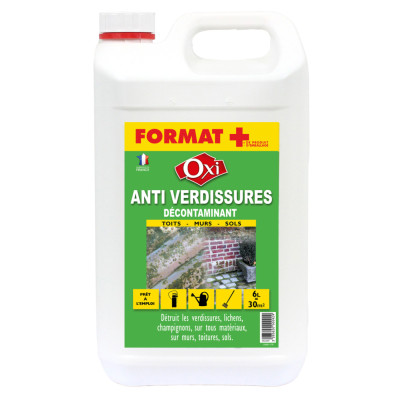 Anti Verdissure Décontaminant Prêt à l'Emploi 5L+1L Gratuit