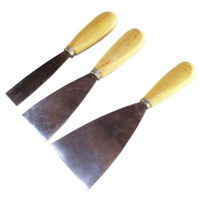 Lot de 3 couteaux de peintre