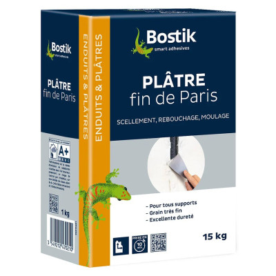 PLATRE FIN 15KG BOSTIK