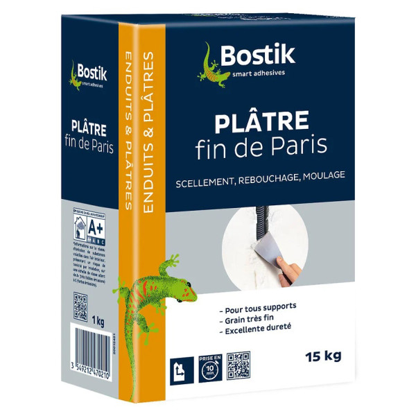 BOSTIK - Plâtre Fin 15kg