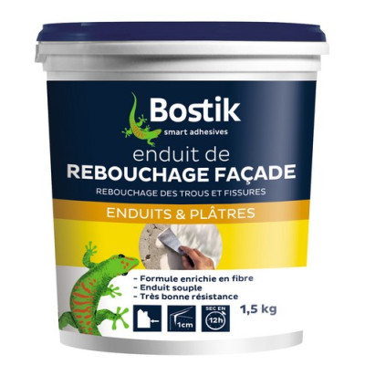 Enduit de rebouchage façade pâte 1.5kg